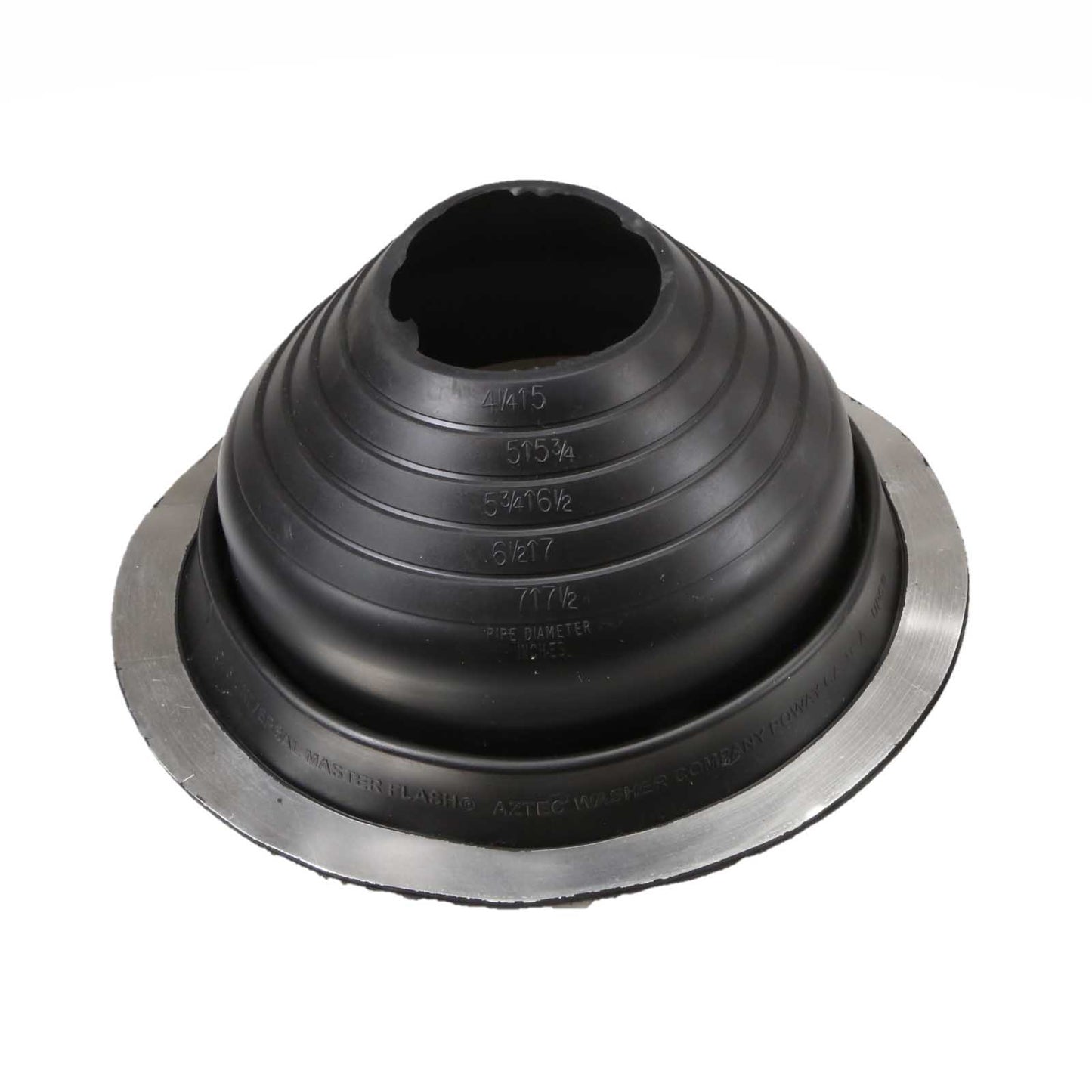 #5 Roofjack Round EPDM Pipe Flashing Boot Black