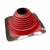 #5 Roofjack Square EPDM Pipe Flashing Boot Bright Red