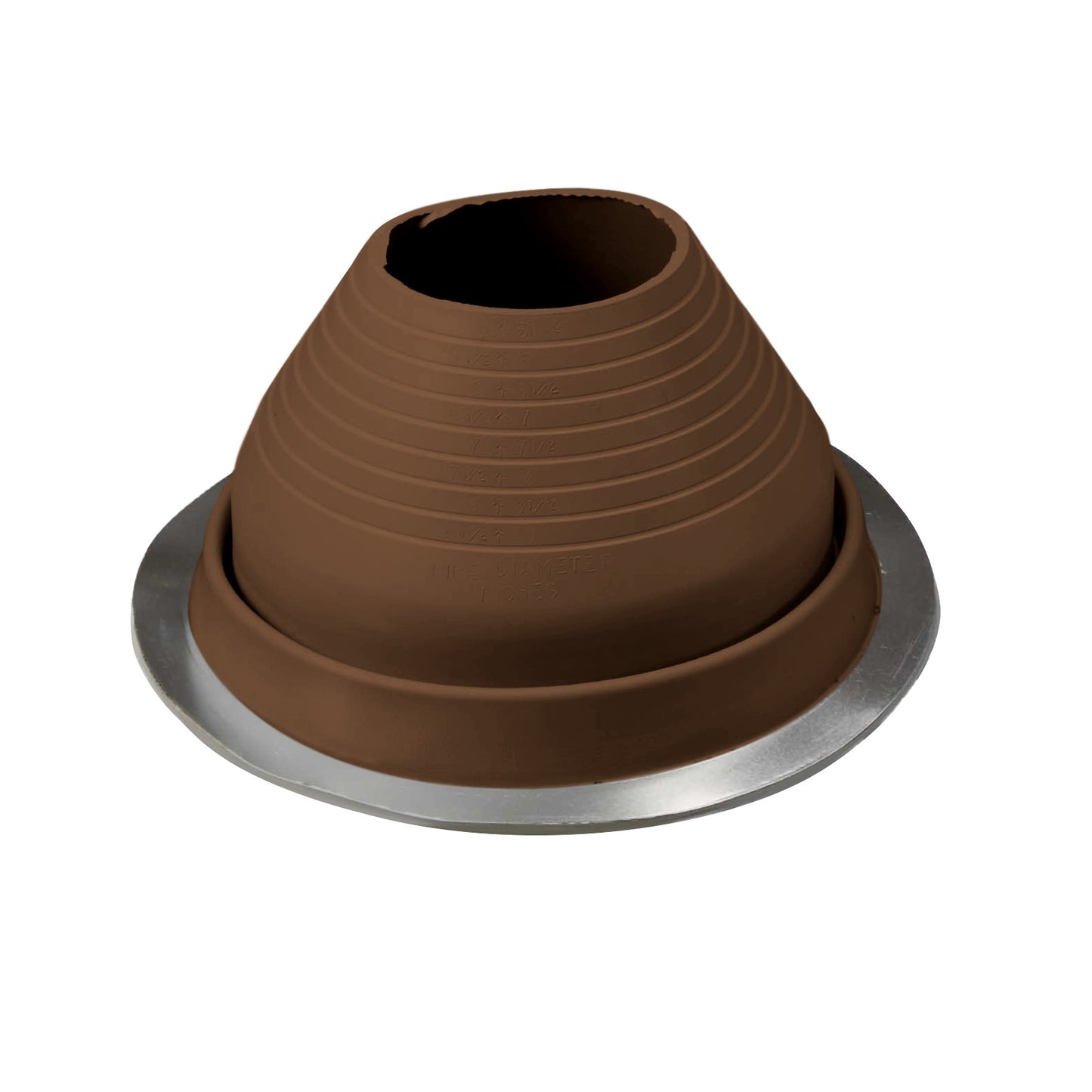 #6 Roofjack Round EPDM Pipe Flashing Boot Brown