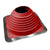 #6 Roofjack Square EPDM Pipe Flashing Boot Bright Red