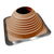 #6 Roofjack Square EPDM Pipe Flashing Boot Terra Cotta