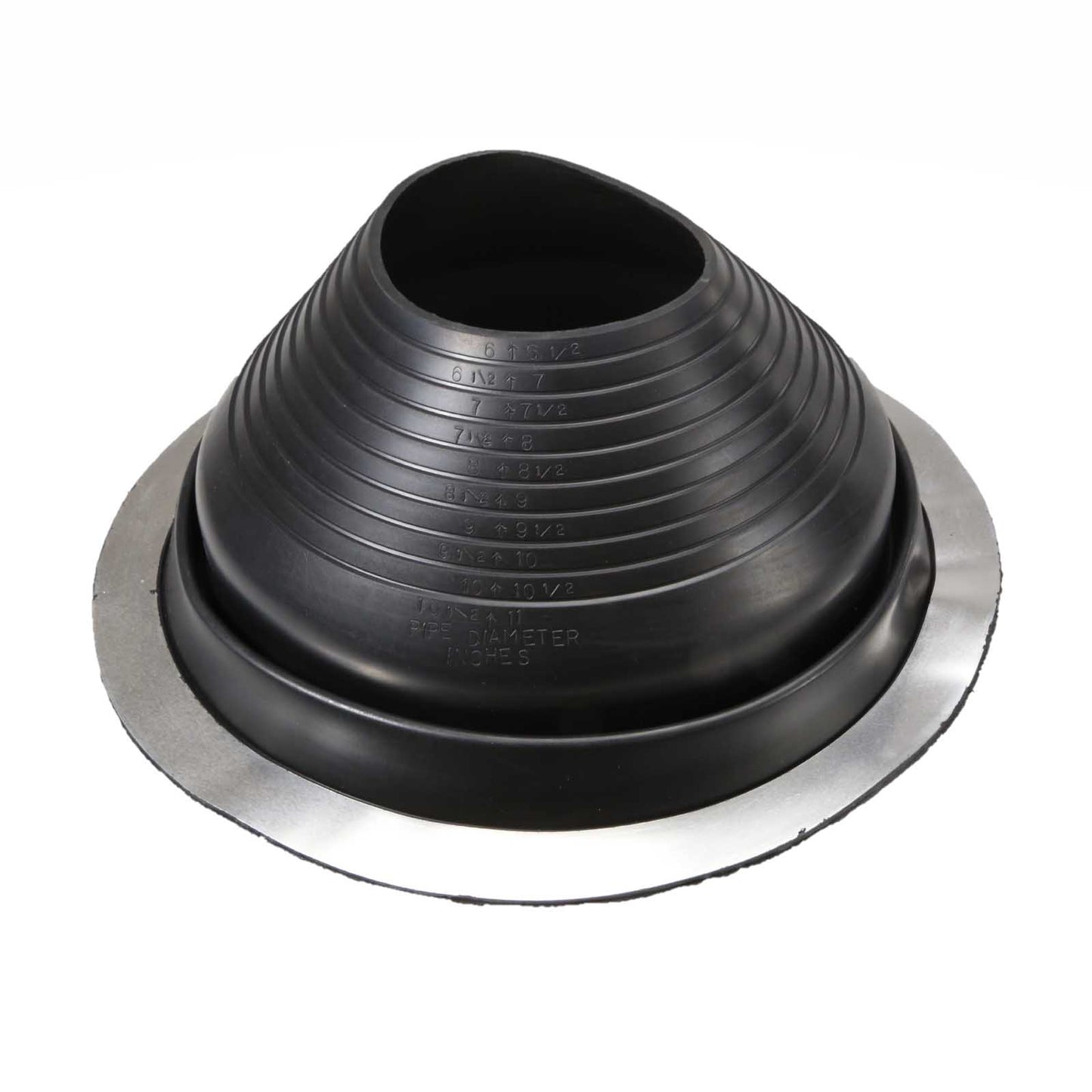 #7 Roofjack Round EPDM Pipe Flashing Boot Black