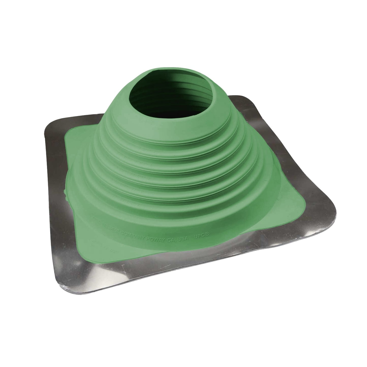#7 Roofjack Square EPDM Pipe Flashing Boot Light Green