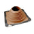 #7 Roofjack Square EPDM Pipe Flashing Boot Terra Cotta