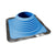 #8 Roofjack Square EPDM Pipe Flashing Boot for Metal Roof, Light Blue