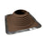 #9 Roofjack Square EPDM Pipe Flashing Boot for Metal Roof, Brown