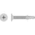 #10 x 1716 inch SelfDrilling WaferHead Screw with Wings 304 Stainless Steel Pkg 100