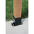 Simpson FPBB44 EZ Retrofit Post Base Black Powder Coated image 1 of 3 image 2 of 3 image 3 of 3