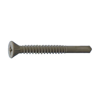 #10 x 1-13/16" Self-Drilling Metal Screw, SQ/PH Flat Head - ACQ Dagger Ultra-Guard Coating, Pkg 2500