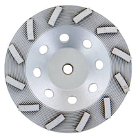 Spiral Cup Wheel Silver 7" 12-Segment Concrete Grinding Wheel