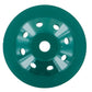 Syntec 7" Spiral Cup Wheel 12-Segment with 5/8"-7/8" Arbor - Dark Green Series