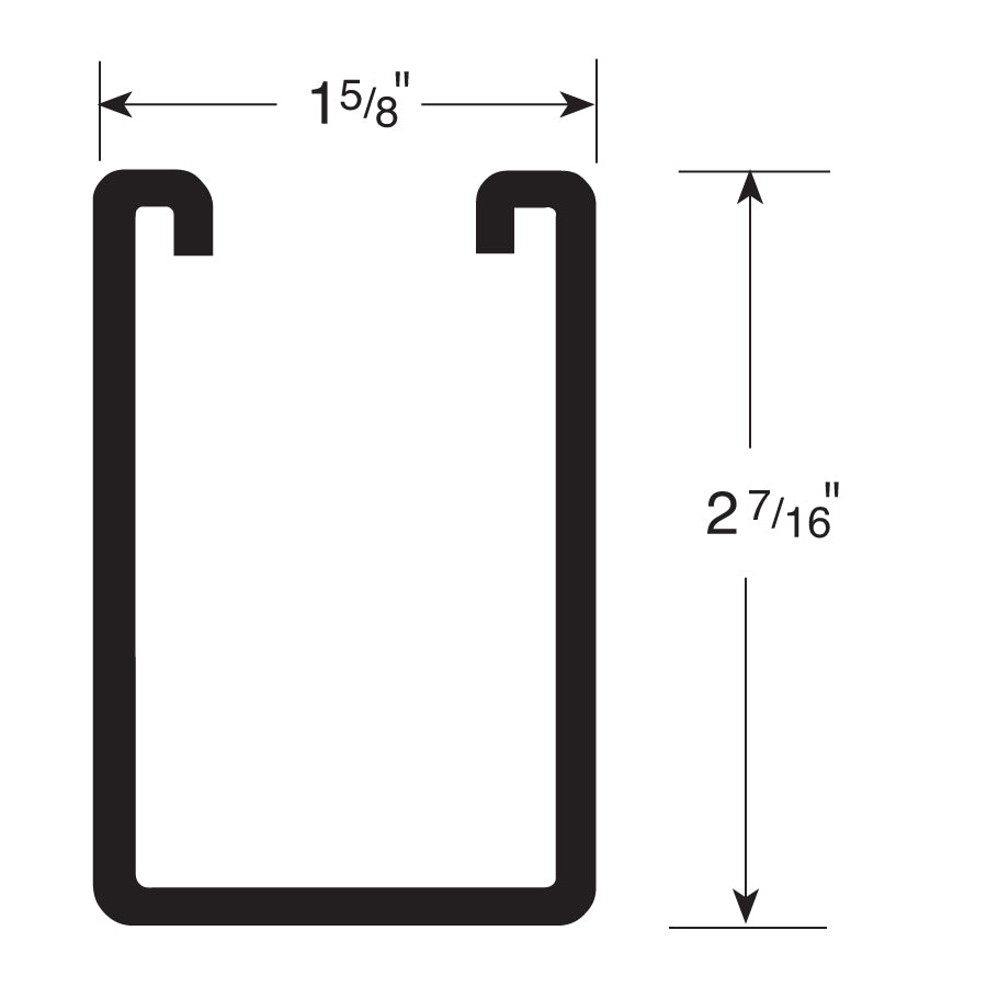 Flexstrut FS-150 Strut Channel Dimensions Drawing