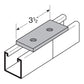 Flextruts FS-5007 2 Hole Splice Plate Drawing With Dimensions