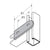 Flextruts FS-5011 2 Hole Swivel Plate Drawing With Dimensions