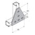 Flexstrut FS-5027 5-Hole T Gusset Plate Drawing With Dimensions