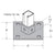 Flexstrut Single Channel Post Base Drawing With Dimensions