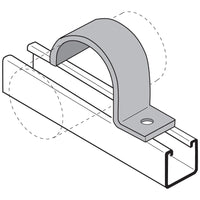 Flextrut 1-Hole Tube Clamp Drawing
