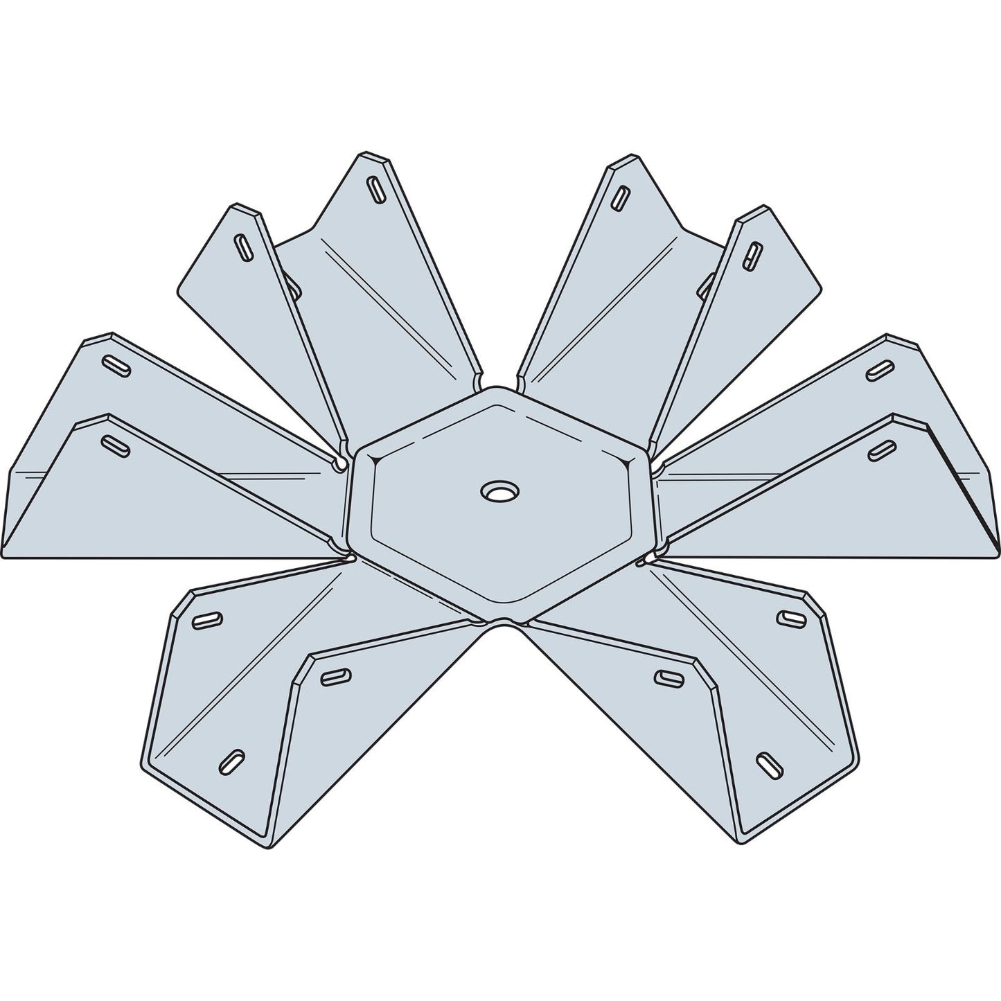 Simpson GT6Z Gazebo Tie 18 Gauge Zmax Finish image 1 of 2