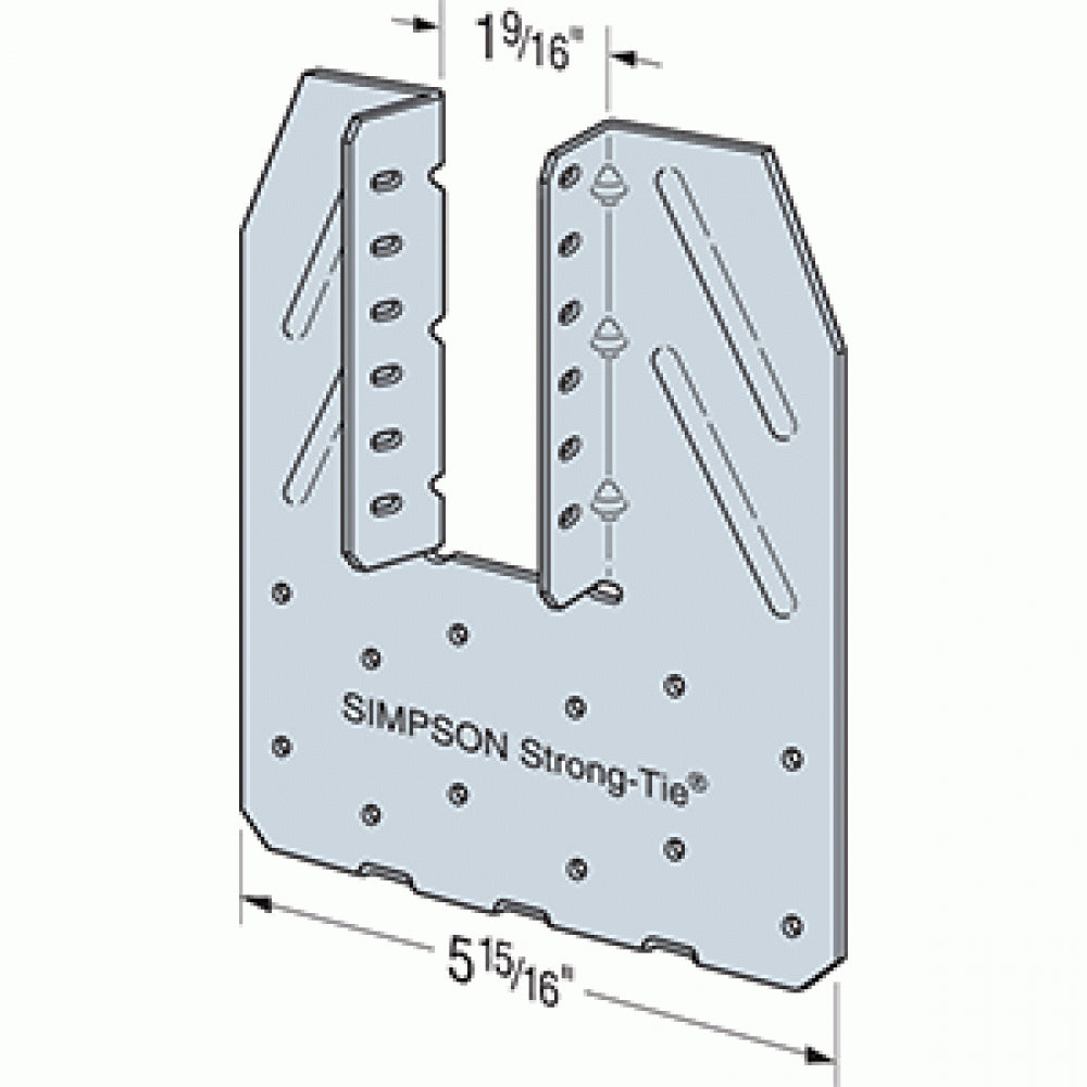 Simpson H14 Hurricane Tie G90 Galvanized image 2 of 2