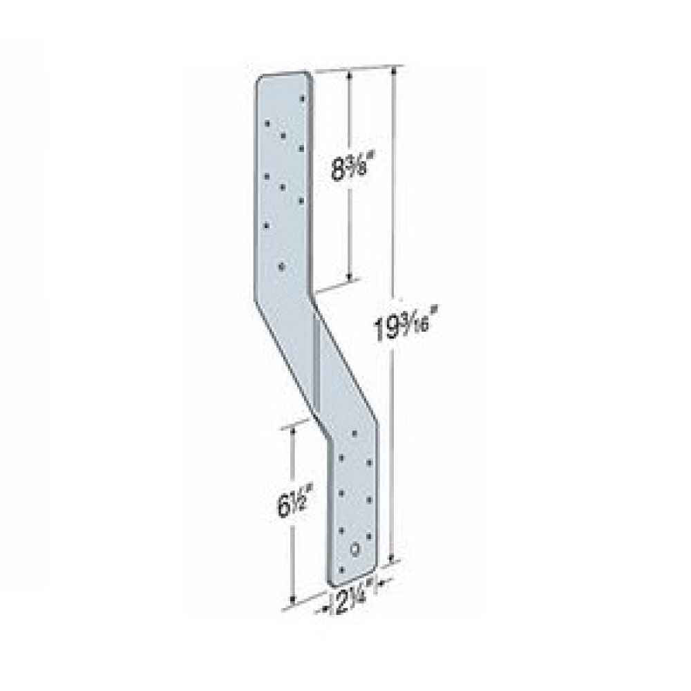 Simpson H6 Hurricane Tie G90 Galvanized Pkg 2 image 3 of 5