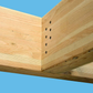HCJTZ Concealed Joist Tie with Pins Installed