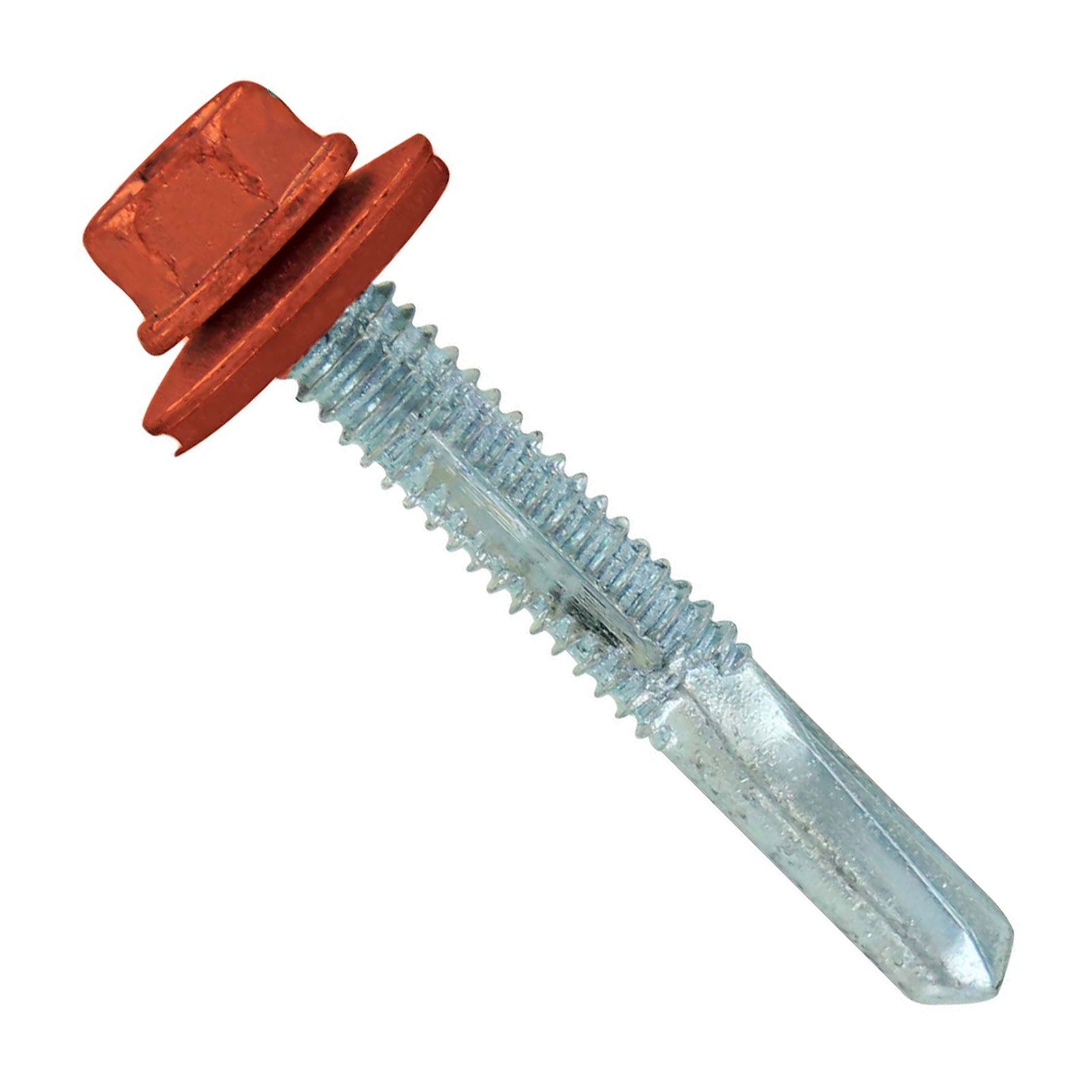 #1224 x 112 inch HG Steelbinder Metal Roofing Screw Copper Pkg 250