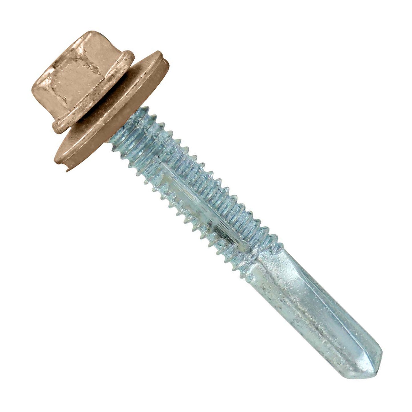 #1224 x 112 inch HG Steelbinder Metal Roofing Screw Tan Pkg 250