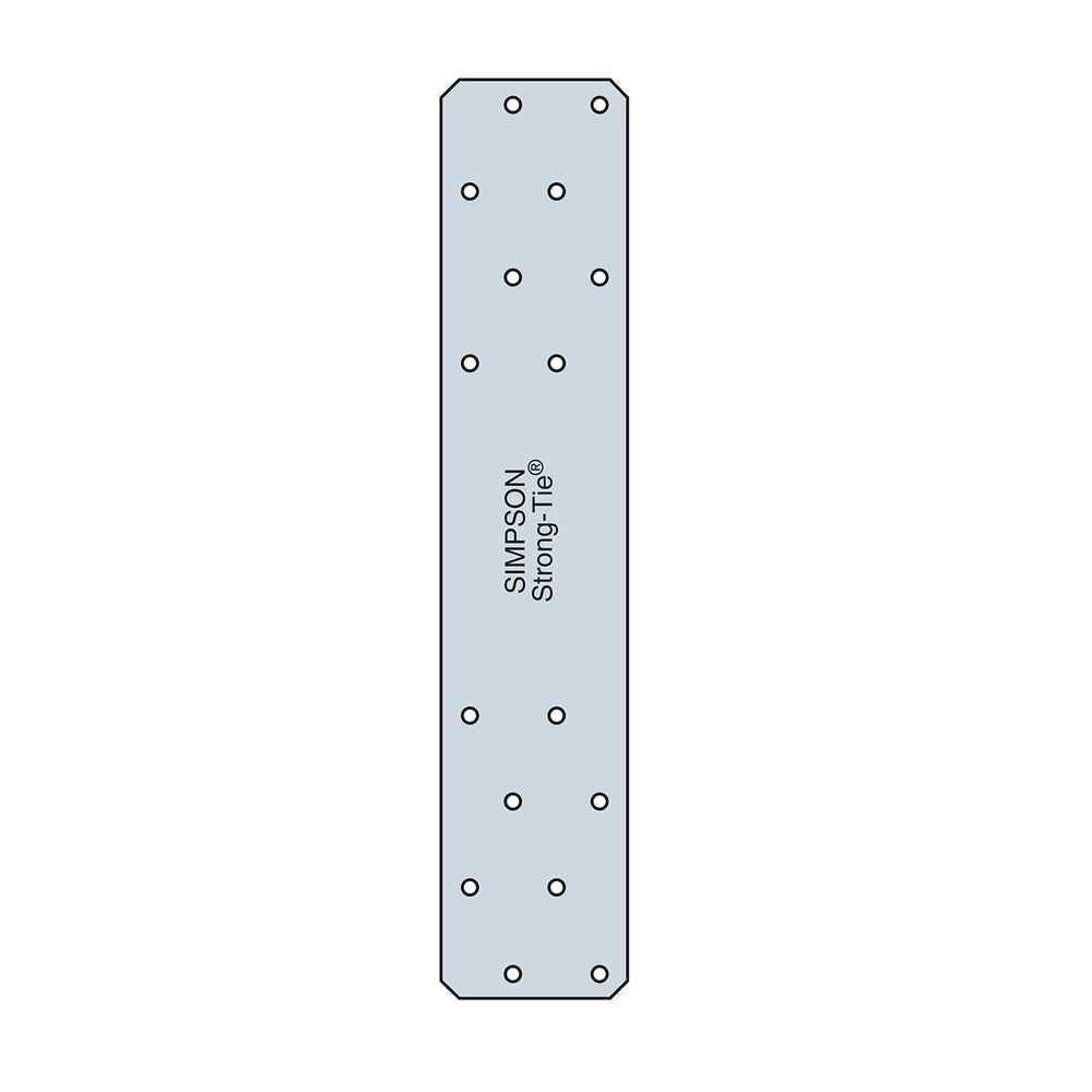 Simpson HRS416Z 16 inch 12 Gauge Heavy Strap Tie ZMAX image 1 of 3 image 2 of 3 image 3 of 3