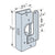 Simpson HSS2SDS15 2x Stud Shoe w 112 inch SDS Screws Galvanized image 3 of 4