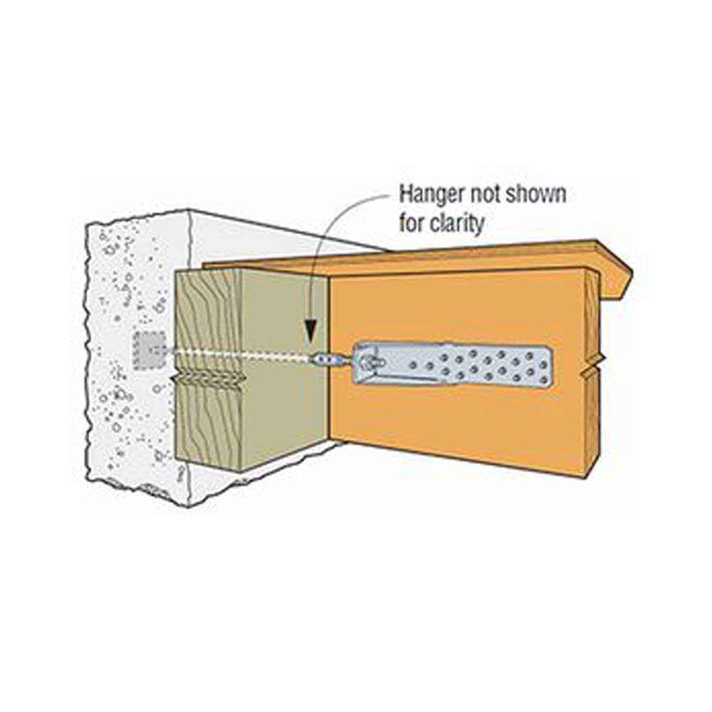 Simpson HTT4 1238 inch Tension Tie image 1 of 3 image 2 of 3 image 3 of 3