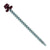 #10 X 3 inch Kwikseal Woodbinder Metal Roofing Screw Burgundy Pkg 250