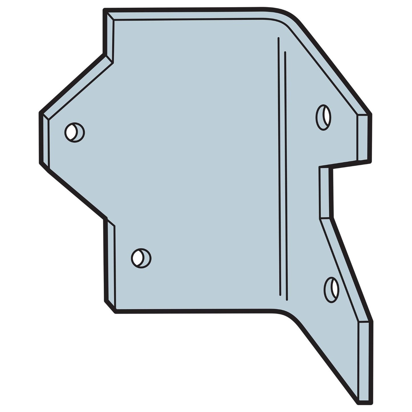 Simpson L30 3 inch Reinforcing Angle G90 Galvanized