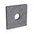 12 inch Hole Flat Bearing Plate 2 inch x 2 inch x 964 inch Uncoated