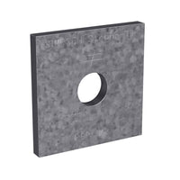 12 inch Hole Flat Bearing Plate 2 inch x 2 inch x 964 inch ZMAX