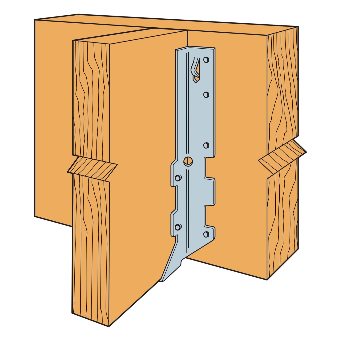 Simpson LUS210 2x10 Face Mount Hanger G90 Galvanized image 2 of 2