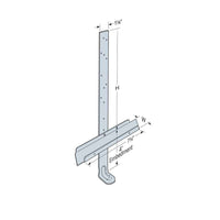 Simpson HETA16TSS2 12 inch Embedded Truss Anchor Wseat