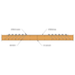 MTWS48-5.5 Mass Timber Washer Strap 3 Ply Illustration