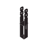 Simpson OCB44 4 X 4 Ornamental Column Base Black Powder Coated image 1 of 2