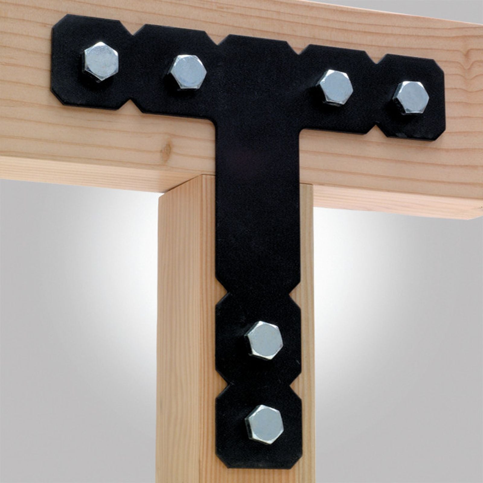 Simpson OT Ornamental T Strap Black Powder Coated image 2 of 2