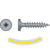 #10 x 1 inch Quik Drive PC StandingSeamRoofing Panel Clip Screw ClearZinc Pkg 1500 image 1 of 2