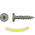 #10 x 112 inch Quik Drive PC StandingSeamRoofing Panel Clip Screw Quik Guard Coating Pkg 1500 image 1 of 2