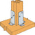 Simpson RPBZ Retrofit Post Base Zmax Finish image 5 of 5