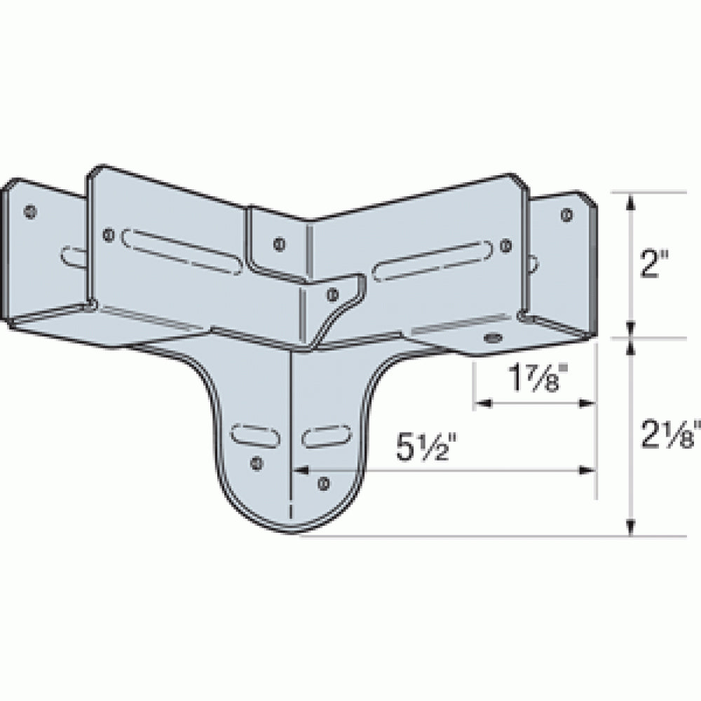 Simpson RTC2Z 2x Rigid Tie Corner ZMAX Finish image 3 of 5