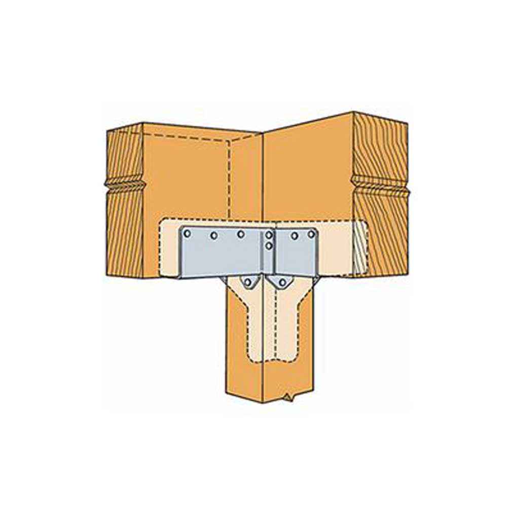 Simpson RTC2Z 2x Rigid Tie Corner ZMAX Finish image 4 of 5