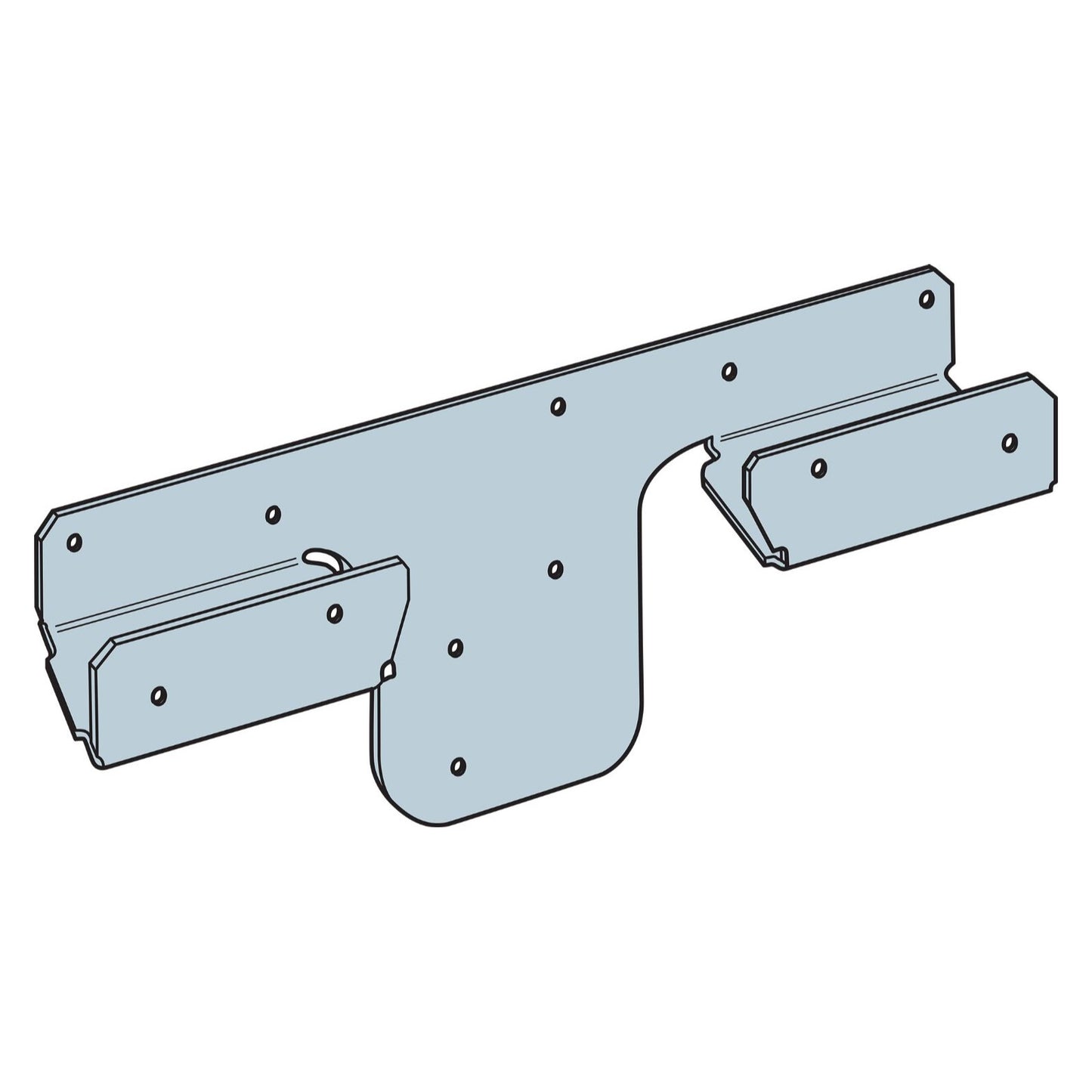 Simpson RTF2Z 2x Rigid Tie Flat ZMAX Finish image 1 of 2