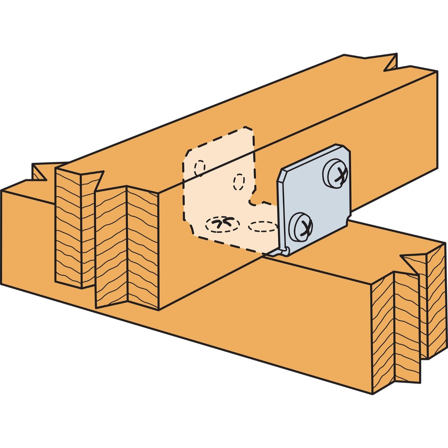 Simpson RTU2 Rigid Tie Connector 100 Pcs Galvanized image 2 of 2