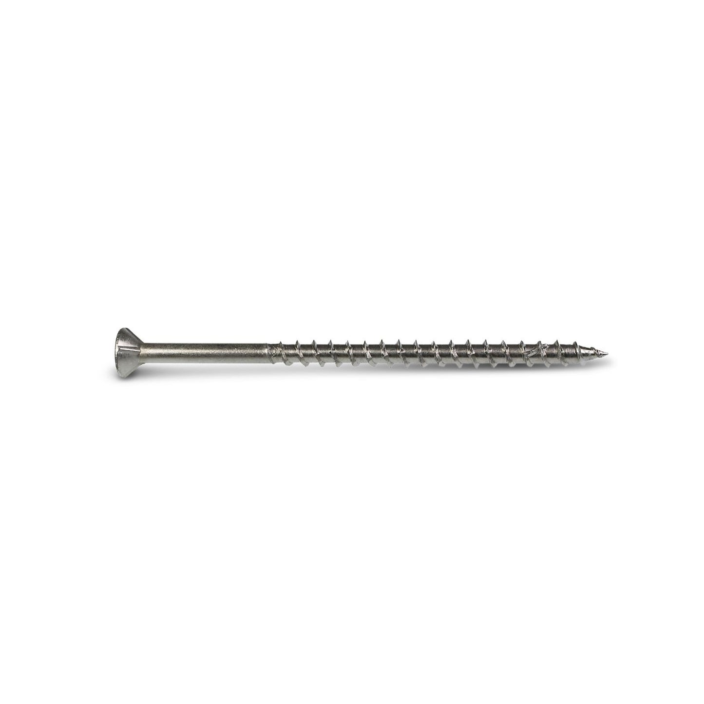 #12 x 4 inch T27 DWP Flat Head Wood Screw 316 Stainless Steel Pkg 750