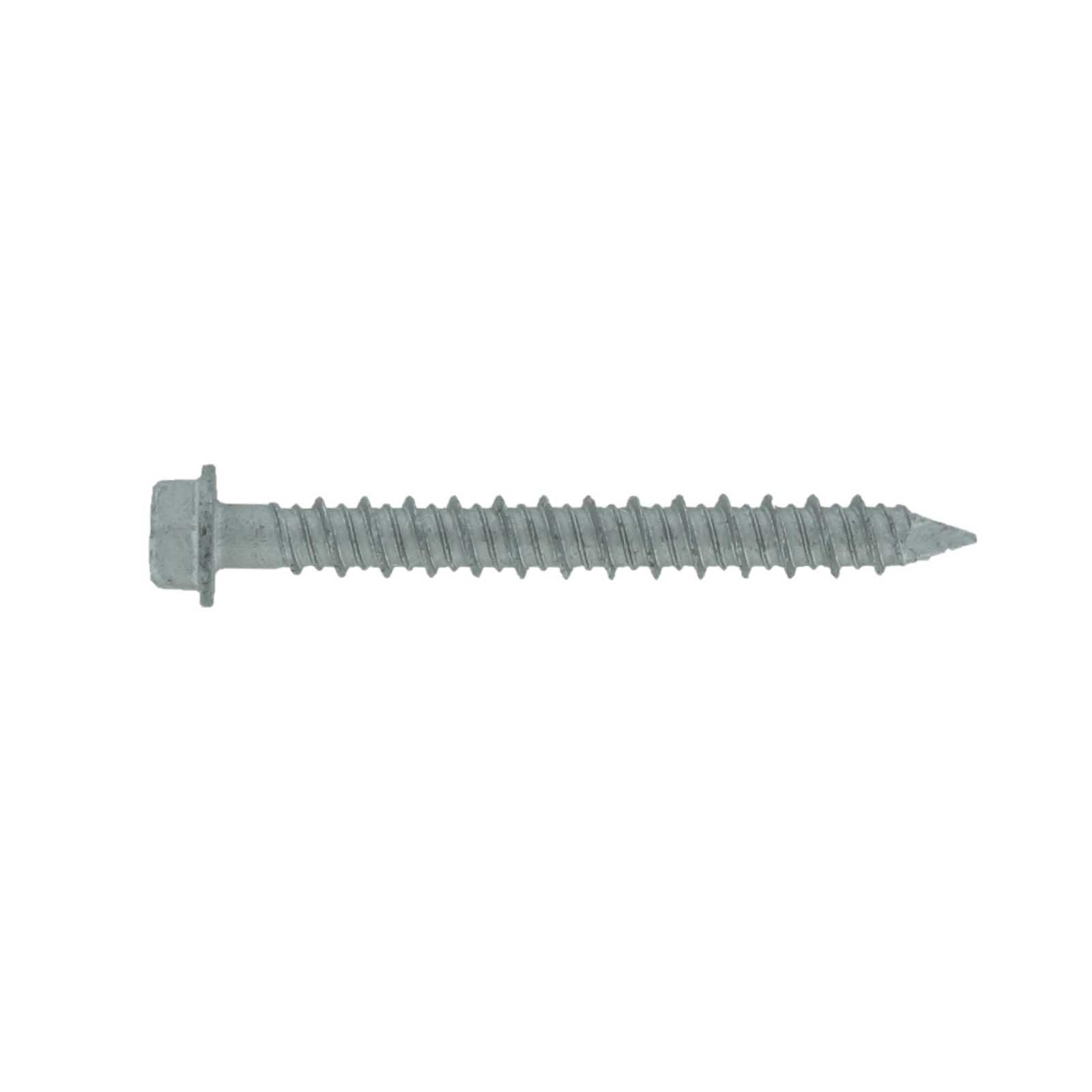 14 inch x 214 inch Tapcon 410 Stainless Steel Concrete Screw Hex Head Pkg 100