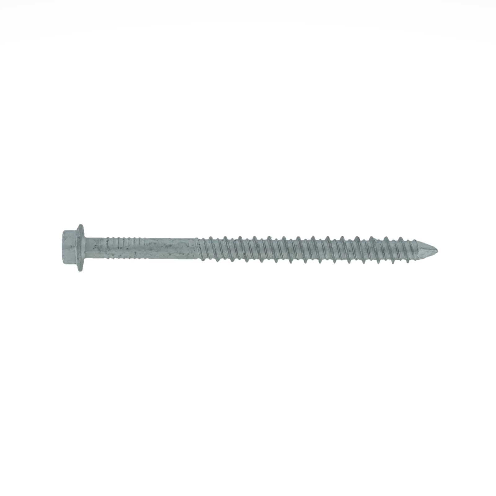 14 inch x 314 inch Tapcon 410 Stainless Steel Concrete Screw Hex Head Pkg 100
