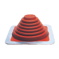 #3 Roofjack Square Silicone Pipe Flashing Boot Red